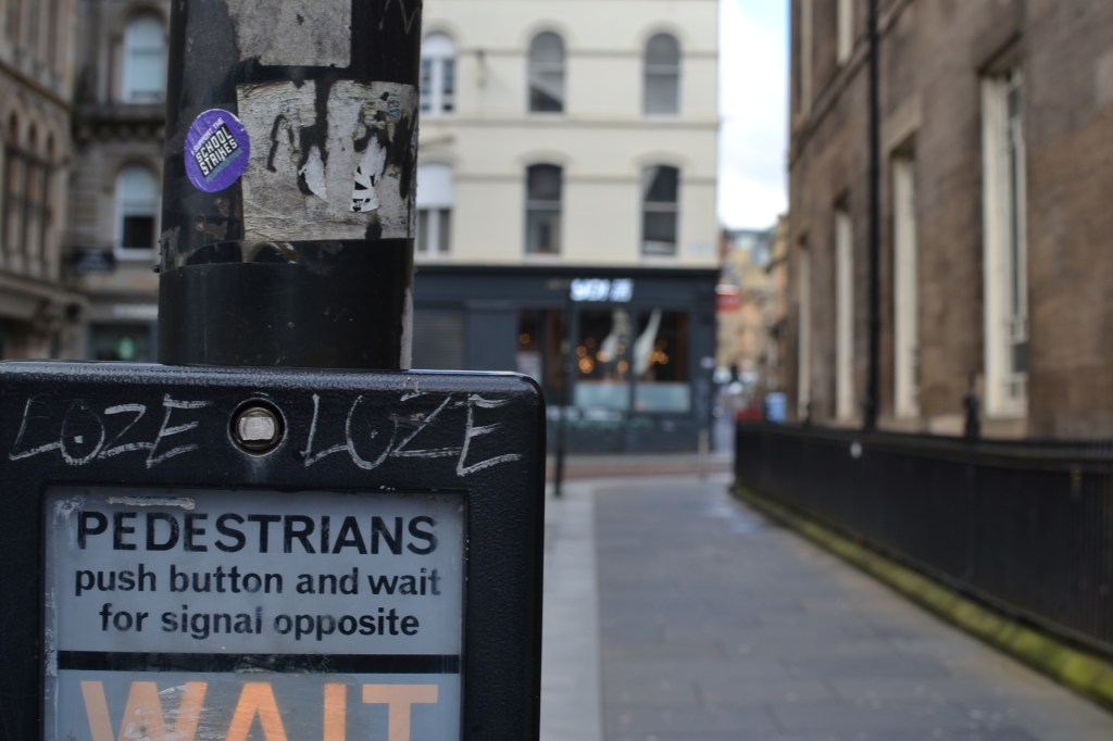 Vie del centro di Glasgow