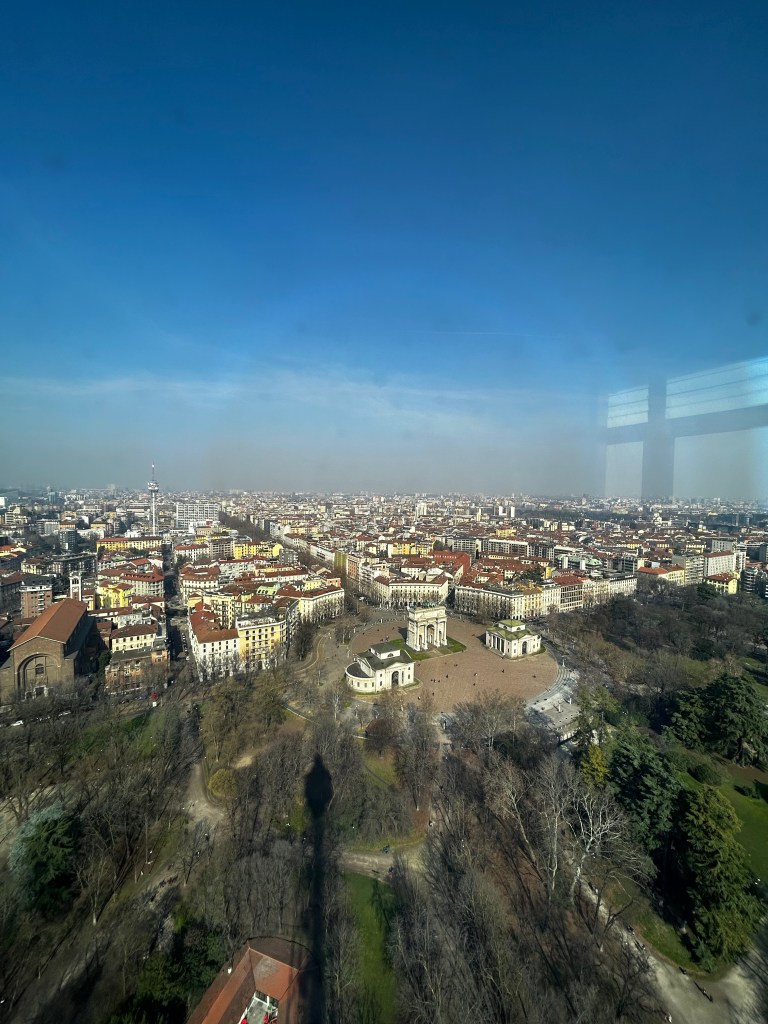 Vista panoramica da Torre Branca a Milano